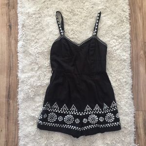 Anthropologie | Mermaid Embroidered Tofino Romper